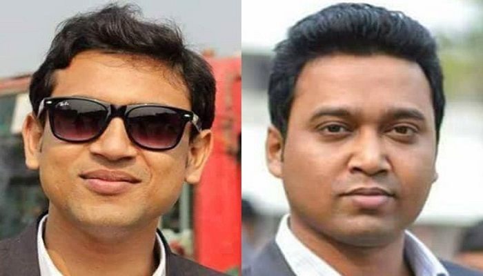 From right, Bangladesh Chhatra League's New President Rejwanul Haque Choudhury Shovon and General Secretary Golam Rabbani. Photo-Collected