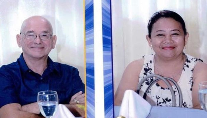 British man Allan Arthur Hyrons, 70, and his Filipina wife. Wilma Paglinawan Hyrons were kidnapped from Hyrons Beach, a resort the couple owns in Tukuran, Southern Philippines. Photo: Collected