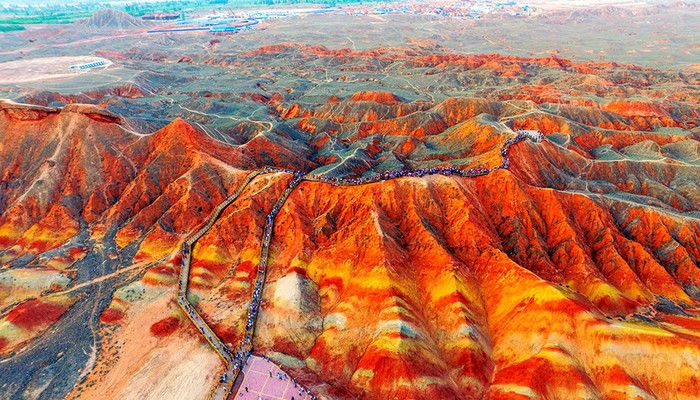 Zhangye National Geopark in north-central China. Photo: Collected