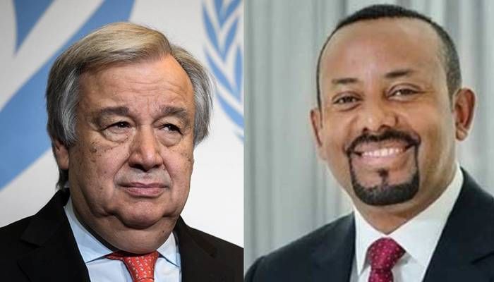 UN Secretary-General Antonio Guterres & Ethiopian Prime Minister Abiy Ahmed.
Photo: Collected