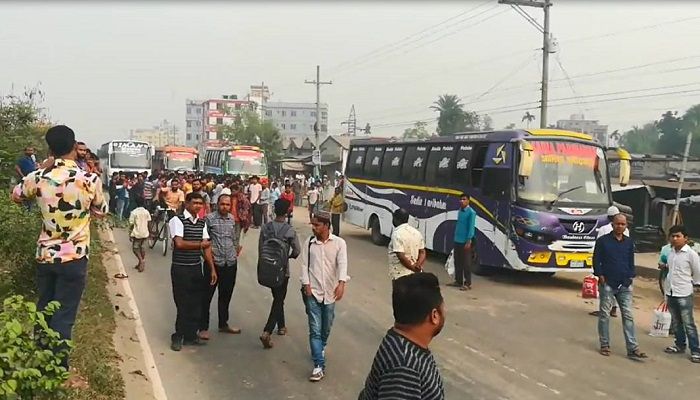Transport strike hits commuters hard in Gazipur