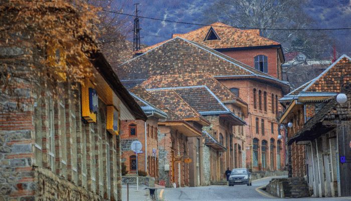 Historic Centre of Sheki with the Khan's Palace, Azerbaijan: Located at the foot of the Greater Caucasus Mountains, this historic city is divided by the Gurjana River. 