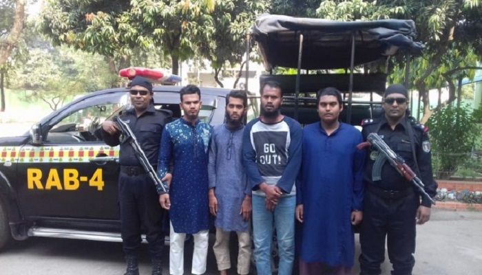 Four ABT militants held in Khilkhet