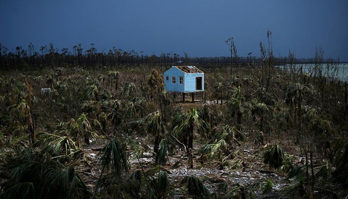 A destroyed house is seen in the wake of Hurricane Dorian in Marsh Harbour, Great Abaco, Bahamas, September 8, 2019. REUTERS