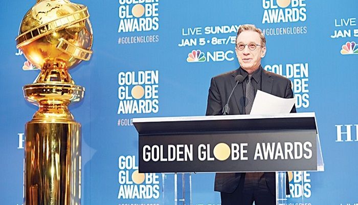 Actor Tim Allen announces the 77th Annual Golden Globe Awards nominations at the Beverly Hilton hotel in Beverly Hills on December 9, 2019. — AFP photo