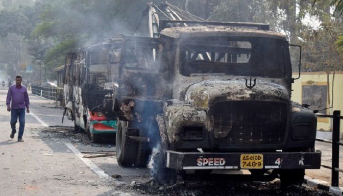 Protests in Assam Amid Curfew