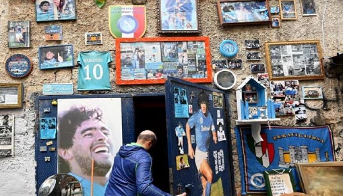 Modest Maradona Museum Pays Tribute to Patron Saint of Naples