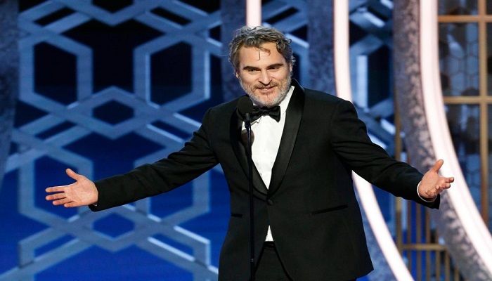 Joaquin Phoenix was recognized for his performance in “The Joker. Photo: NBC
