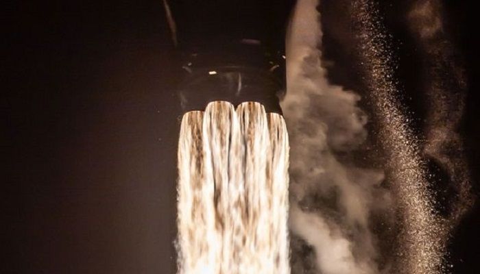 An earlier flight: This rocket has launched on three previous occasions. Photo: SpaceX