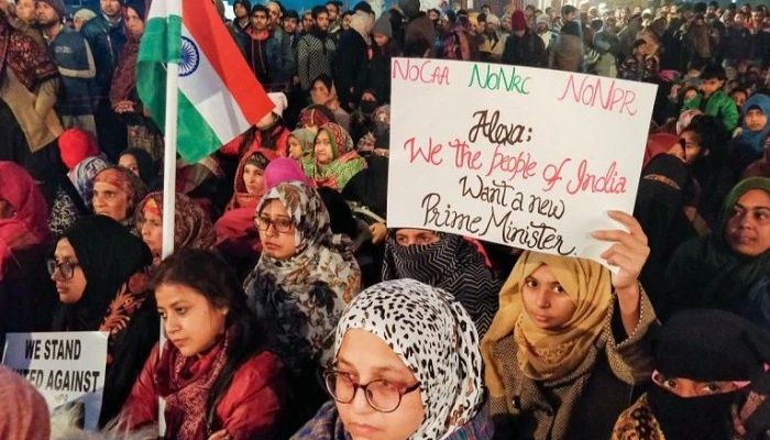 Hundreds have been protesting against the Citizenship (Amendment) Act in Delhi's Shaheen Bagh. Photo: PTI