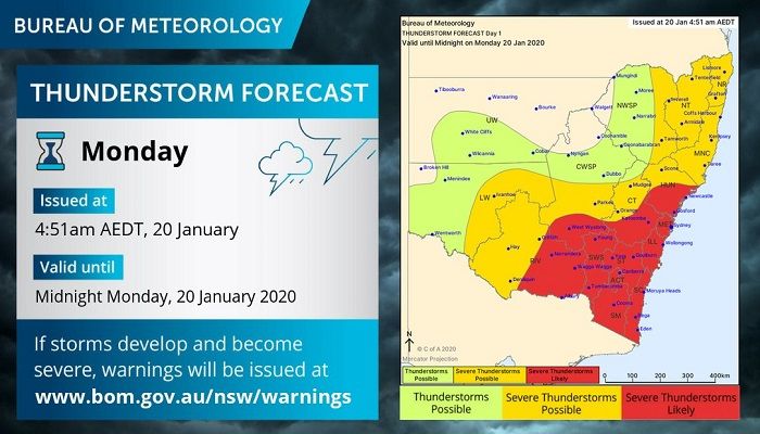 Thunderstorm Lashes Australia's East Cost