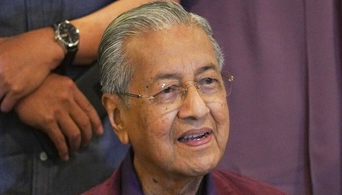 In this Feb. 22, 2020, file photo, Malaysian Prime Minister Mahathir Mohamad, speaks during a press conference in Putrajaya, Malaysia. Photo: Collected from AP