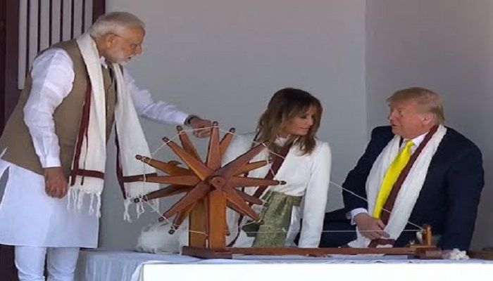 Trumps Spin Gandhi's Charkha
