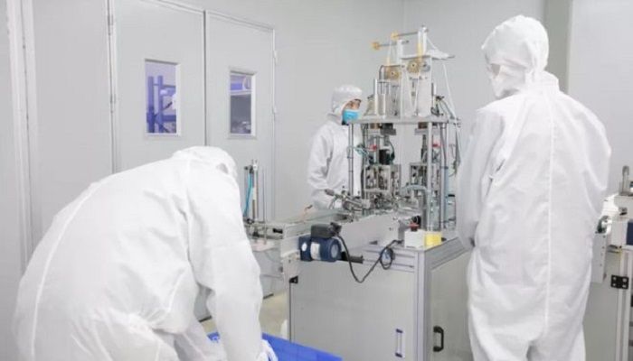 Foxconn has started test production of surgical masks as demand soars. Photo: FOXCONN
