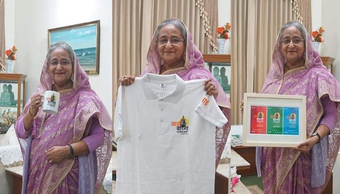 Joy Bangla Concert: PM Gets T-Shirts, Mugs And Posters 