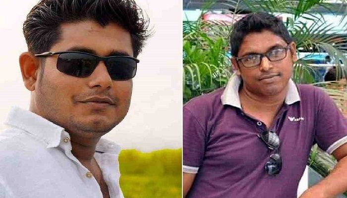 The victims- Shafin Ahmed(L) and Nasir Uddin. Photo: Collected