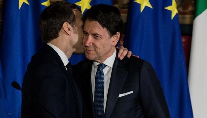 Double-cheek kiss: 
France's government has advised its citizens to cut back on the traditional "bise" — greeting by kissing others on both cheeks. But French President Emmanuel Macron nevertheless gave the double-kiss greeting to Italian Premier Giuseppe Conte during a summit in Naples this week, symbolically demonstrating that he didn't fear contact with the neighboring country affected by a coronavirus surge.