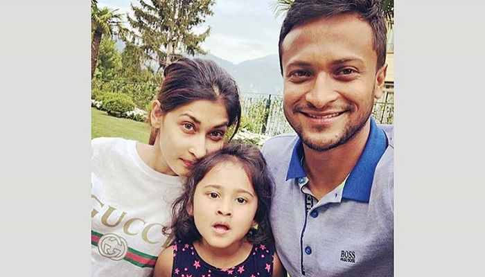 Shakib Unites with Family after Self-Isolation