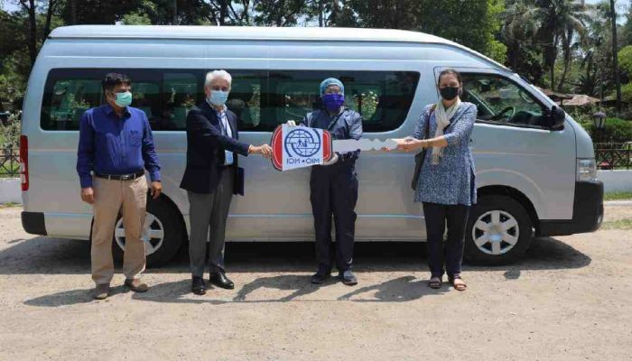 IOM Donates Microbus for Cox’s Bazar DC College