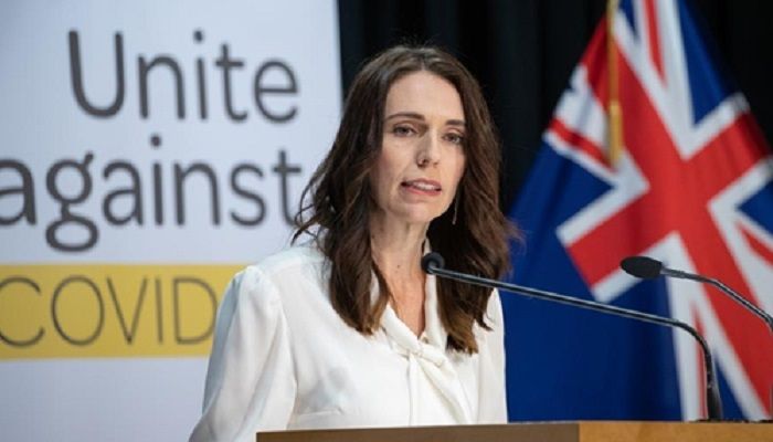 New Zealand's Prime Minister Jacinda Ardern speaks at a press conference on COVID-19 in Wellington, New Zealand. Photo: Collected from Xinhua