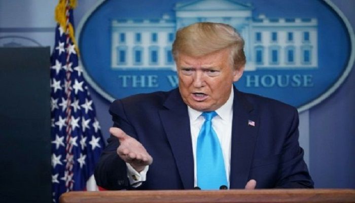 US President Donald Trump threatened to cut off funding for the World Health Organization, accusing it of bias towards China. Photo: Collected from AFP