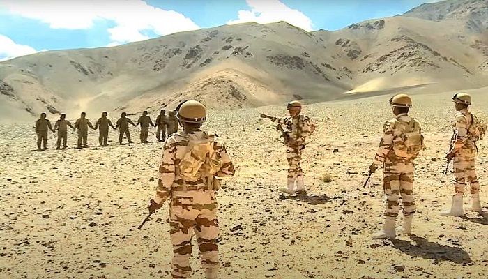File Photo: An ITBP mock drill in Ladakh. Collected
