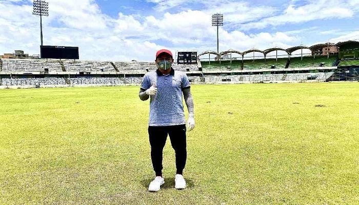 Mushfiqur Visits Sher-e-Bangla National Stadium