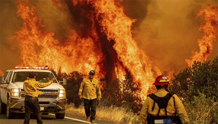 Fire Crews Make Progress Battling Historic California Blazes  