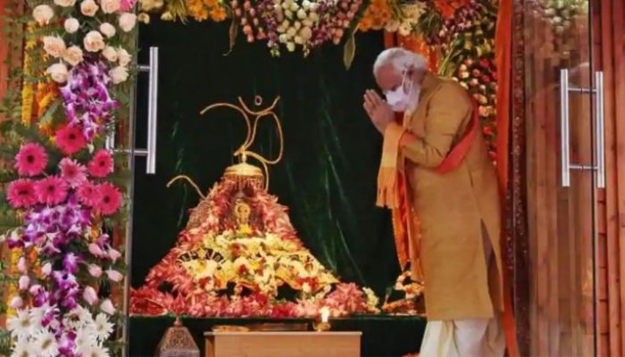 PM Modi Lays Foundation Stone for Ram Temple in Ayodhya