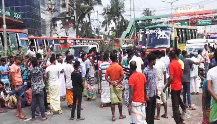 Dhaka-Aricha Highway Blocked Protesting Extortion