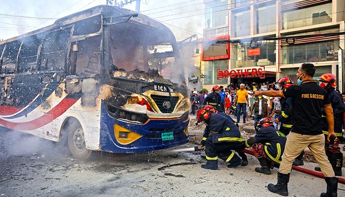 4 More Cases Filed over Torching Buses in City
