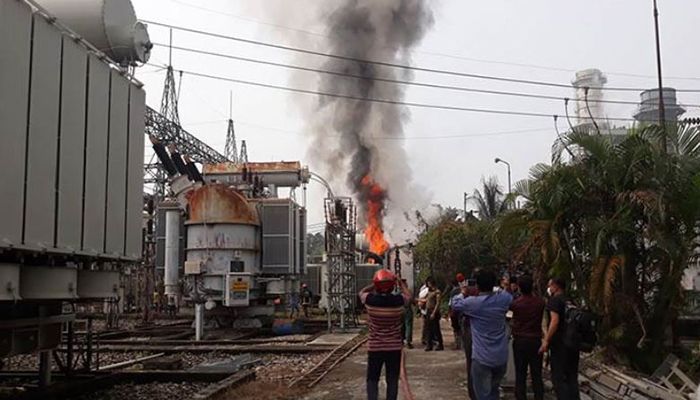 Fire at Kumargaon Grid Substation Causes Blackout in Sylhet