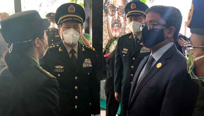 Chinese Defense Minister Pays Tribute to Bangabandhu     
