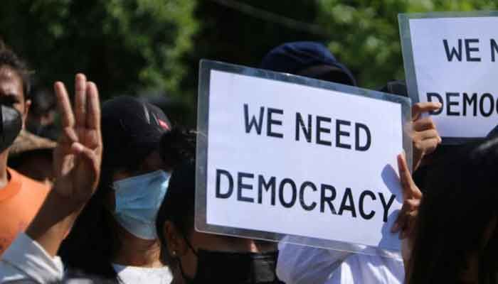 Myanmar Sees 'Blue Shirt' Protests; Junta Outlaws Unity Govt    