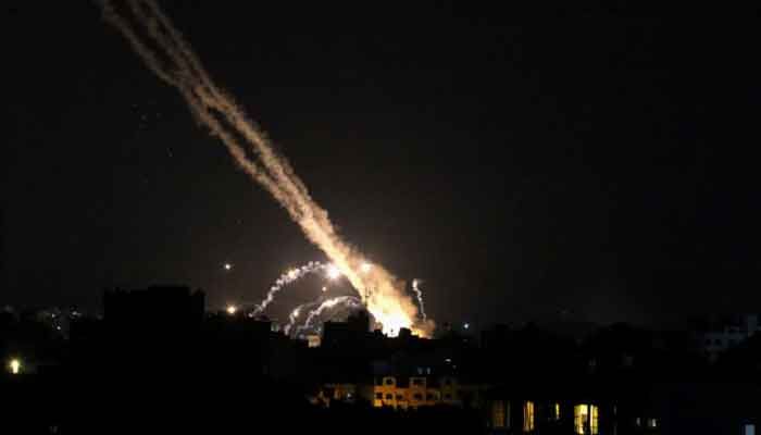 Rockets are launched by Palestinian groups into Israel, in Gaza May 13, 2021|| Photo: REUTERS 