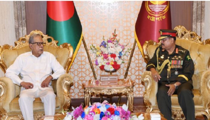 Former chief of Army Staff Gen. Aziz Ahmed thanked the President for his overall support during his tenure. || Photo: Collected 