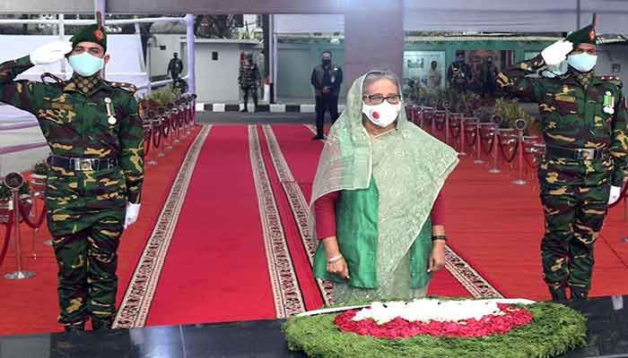 PM Pays Homage to Bangabandhu on AL Founding Anniversary   