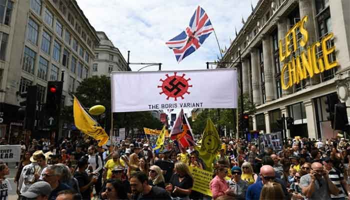 Thousands Descend on London for Anti-Lockdown March 