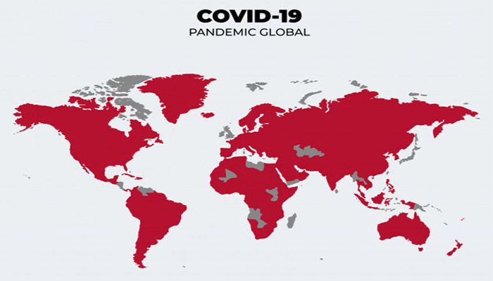 Covid-19 map world with affected countries Free Vector || Photo: Collected 
