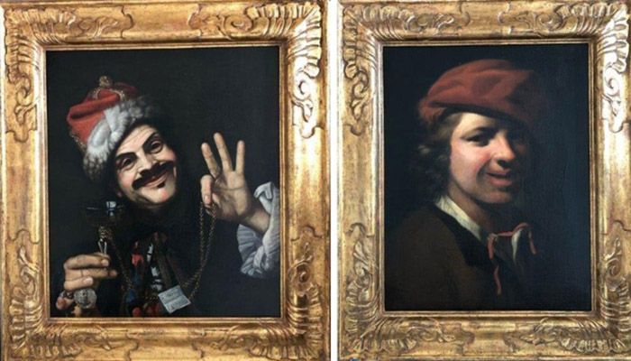 One is a portrait of a boy wearing a red hat with an unknown date. Police say it was painted by Samuel van Hoogstraten, a painter and writer who lived in the Netherlands between 1627 and 1678. The other is a smiling self-portrait by Pietro Bellotti, a lesser-known Italian painter who lived from 1625 to 1700. || Photo: Collected 