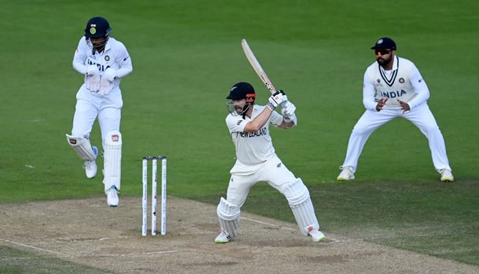 Kane Williamson scored 49 and 52* in a low-scoring WTC final in Southampton. || Photo: ICC