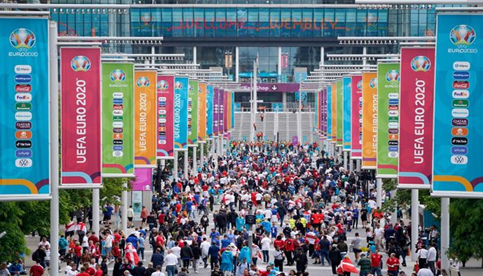 London will host more than 60,000 fans at Wembley Stadium for the virus-delayed Euro 2020 final, the biggest crowd at a British football match since the start of the pandemic, as England take on Italy. || Photo: Collected 