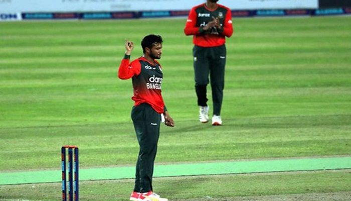 Shakib Becomes Only 2nd Bowler to Claim 100 Wickets in T20Is