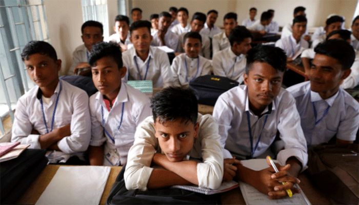 Students at Leda high school, Cox's Bazar, Bangladesh, February 9, 2019. || Reuters Photo: Collected