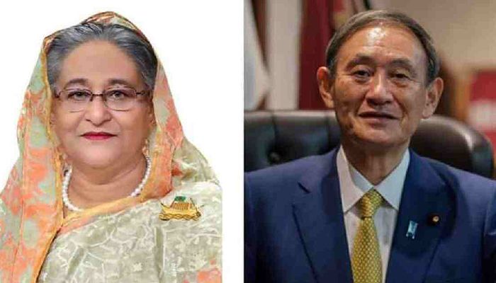 Prime Minister Sheikh Hasina and her newly appointed Japanese Premier Fumio Kishida || Photo; Collected 