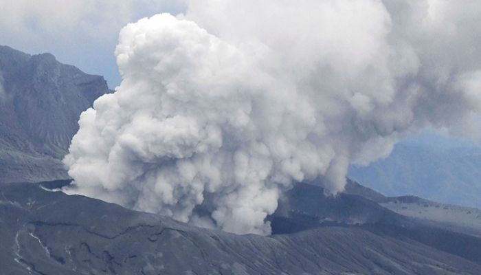Japanese Volcano Spews Plumes of Ash, People Warned Away   