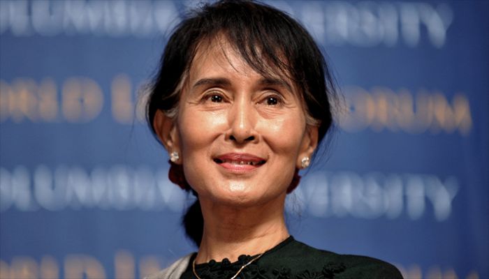 In this file photo taken on September 22, 2012, Myanmar's member of parliament Aung San Suu Kyi attends an event in Low Memorial Library at Columbia University in New York. || AFP Photo: Collected 