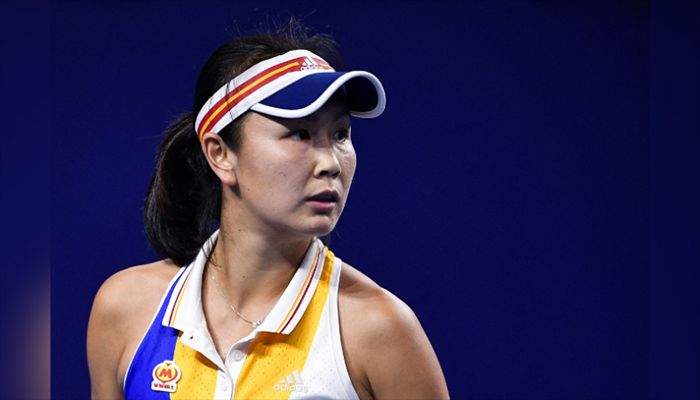 Peng Shuai of China during her women's singles match against Elena Vesnina of Russia at the Zhuhai Elite Trophy tennis tournament in Zhuhai, in south China's Guangdong province on November 3, 2017 || AFP File Photo: Collected  