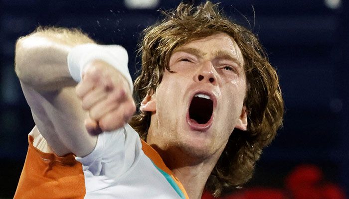 Rublev reiterates anti-war message in Dubai