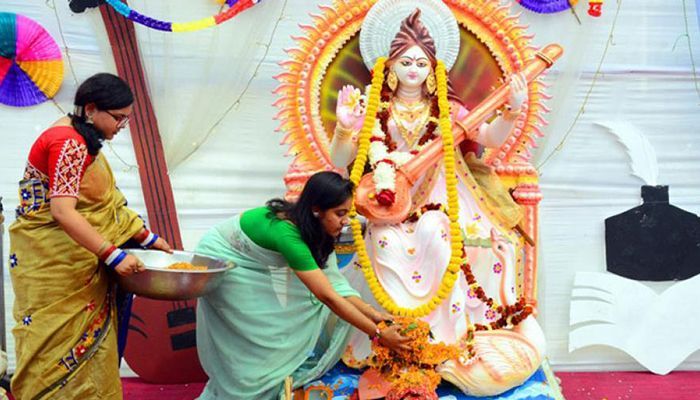 Saraswati Puja Being Celebrated